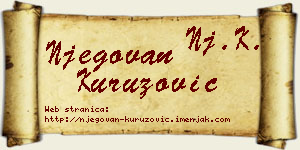 Njegovan Kuruzović vizit kartica